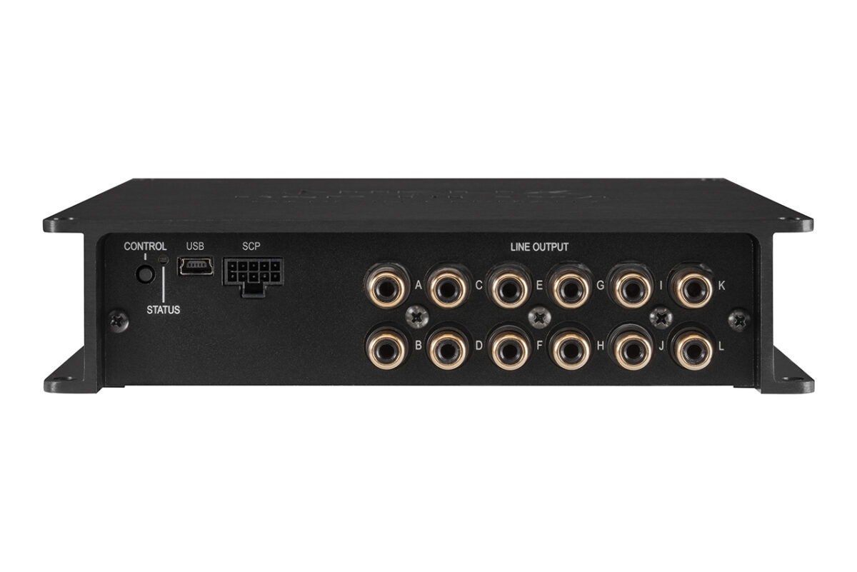 Helix DSP Ultra S 12 channel digital signal processor output section for high end car audio, oem integration, and tuning