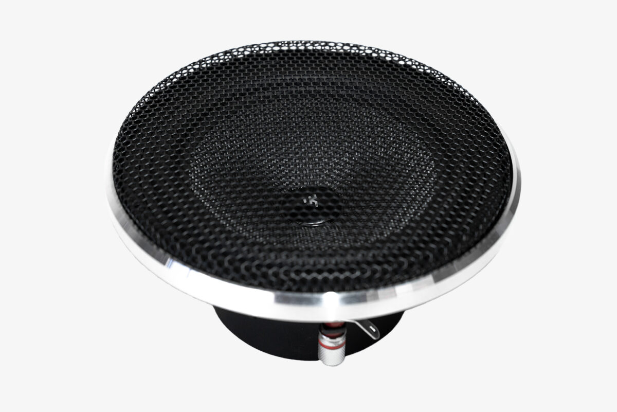 Karma Mobile Audio Allure 6 six inch midbass speaker driver for car audio with its grille installed