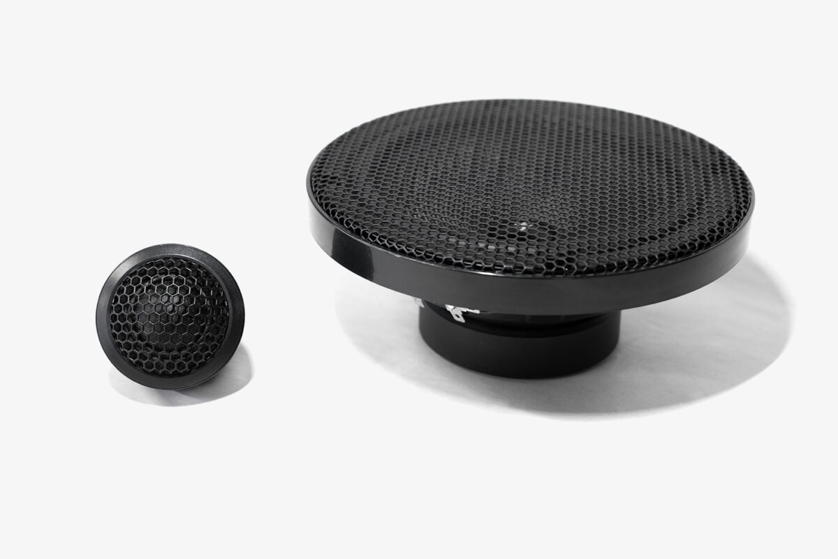 Karma Mobile Audio Aspect 6.1 6-inch midbass car audio speaker driver with tweeter installed in its pod for easily installation